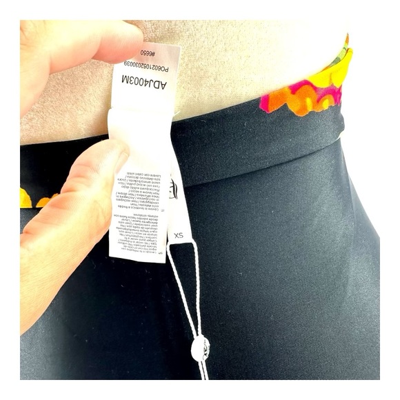 Cupshe | NWT XS Small Black Floral One Piece Swim Suit - Picture 5 of 15